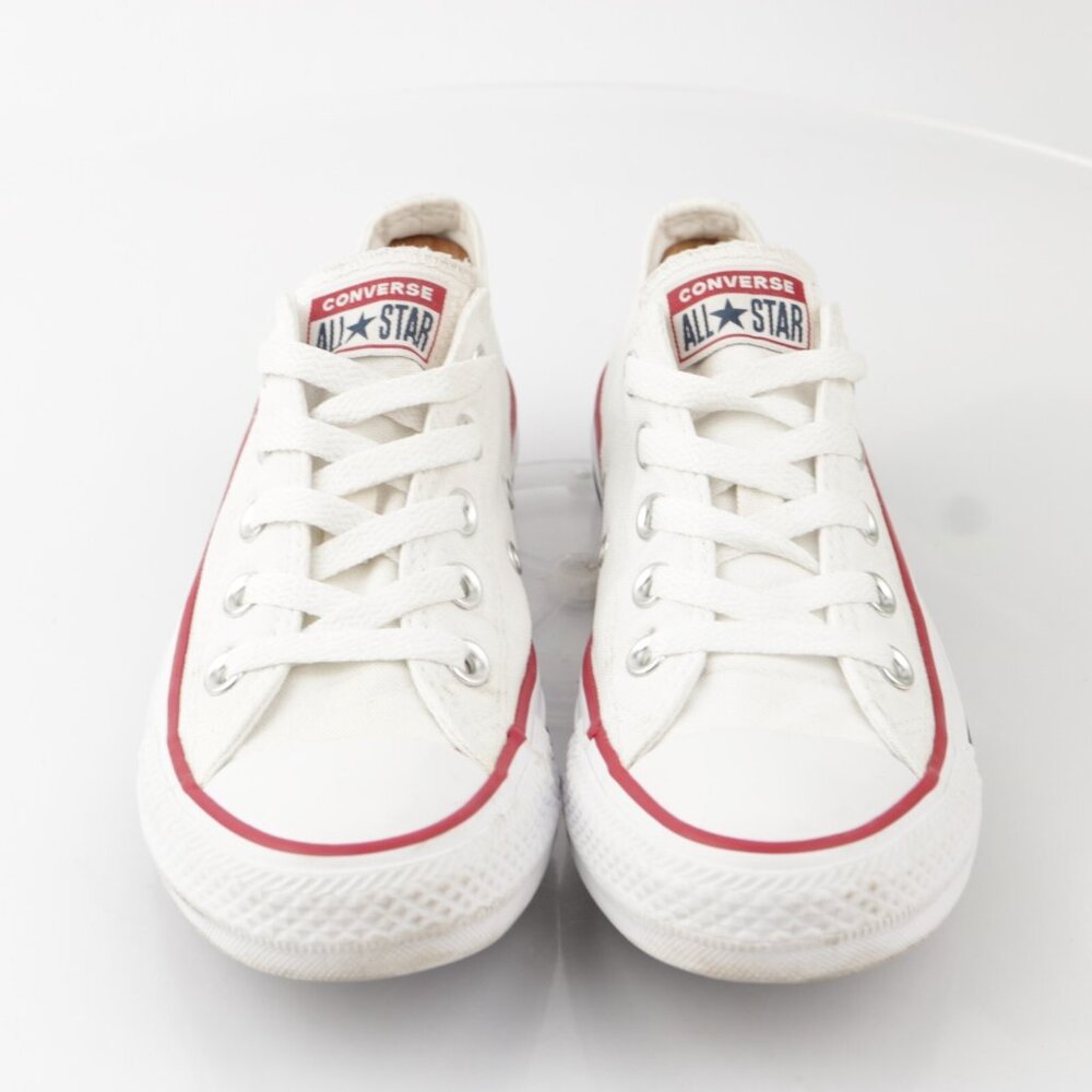 Converse Chuck Taylor Womens Sneakers Size 6 White Canvas Lace Up Shoes Low Top - Picture 13 of 15